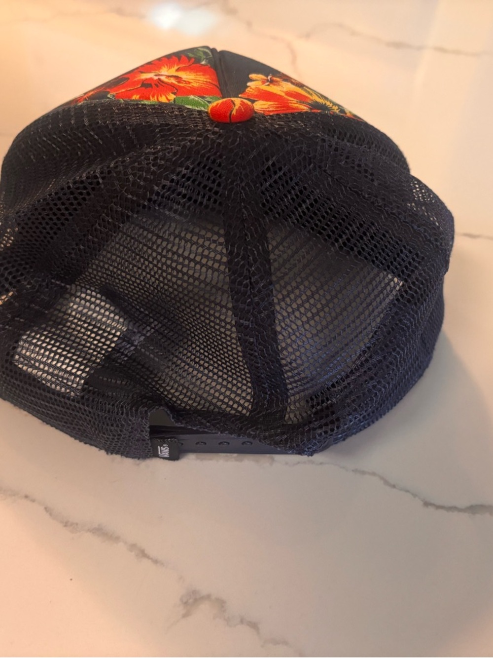 Vans Hat Off the Wall black floral classic patch trucker hat - Picture 4 of 5